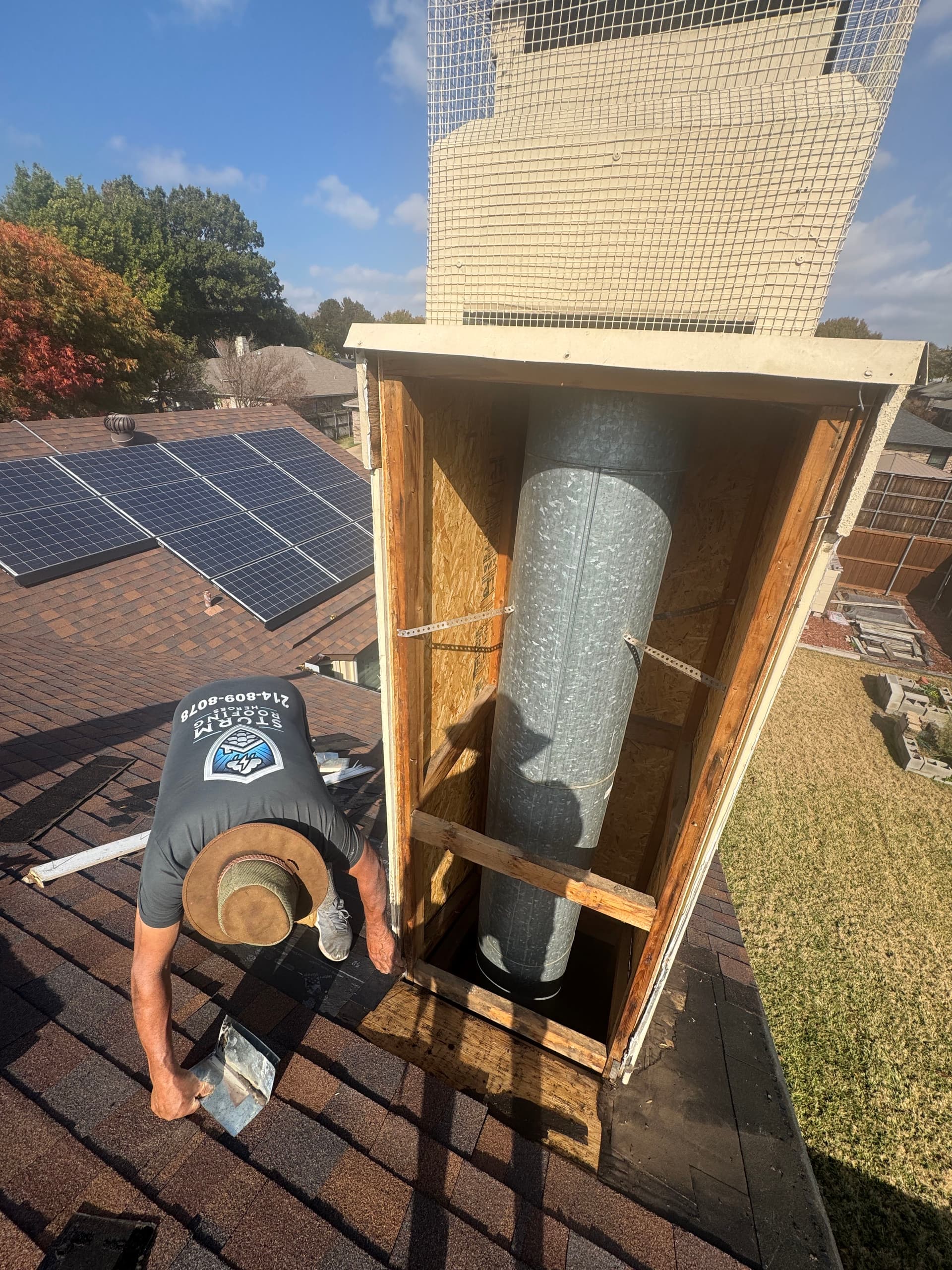 Chimney Reflashing Success in Plano
