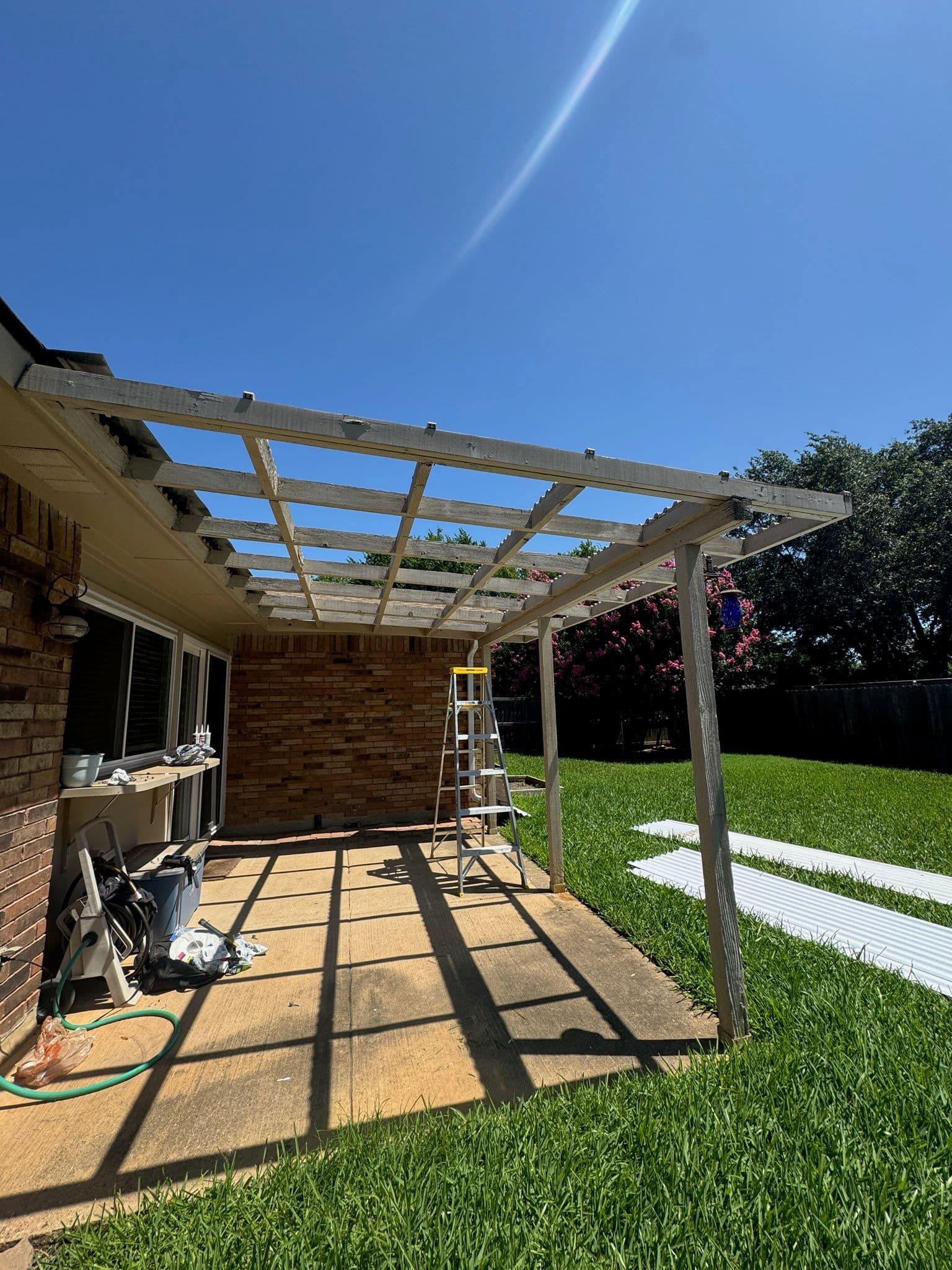 Project Transforming Backyard with New Pergola Roof image