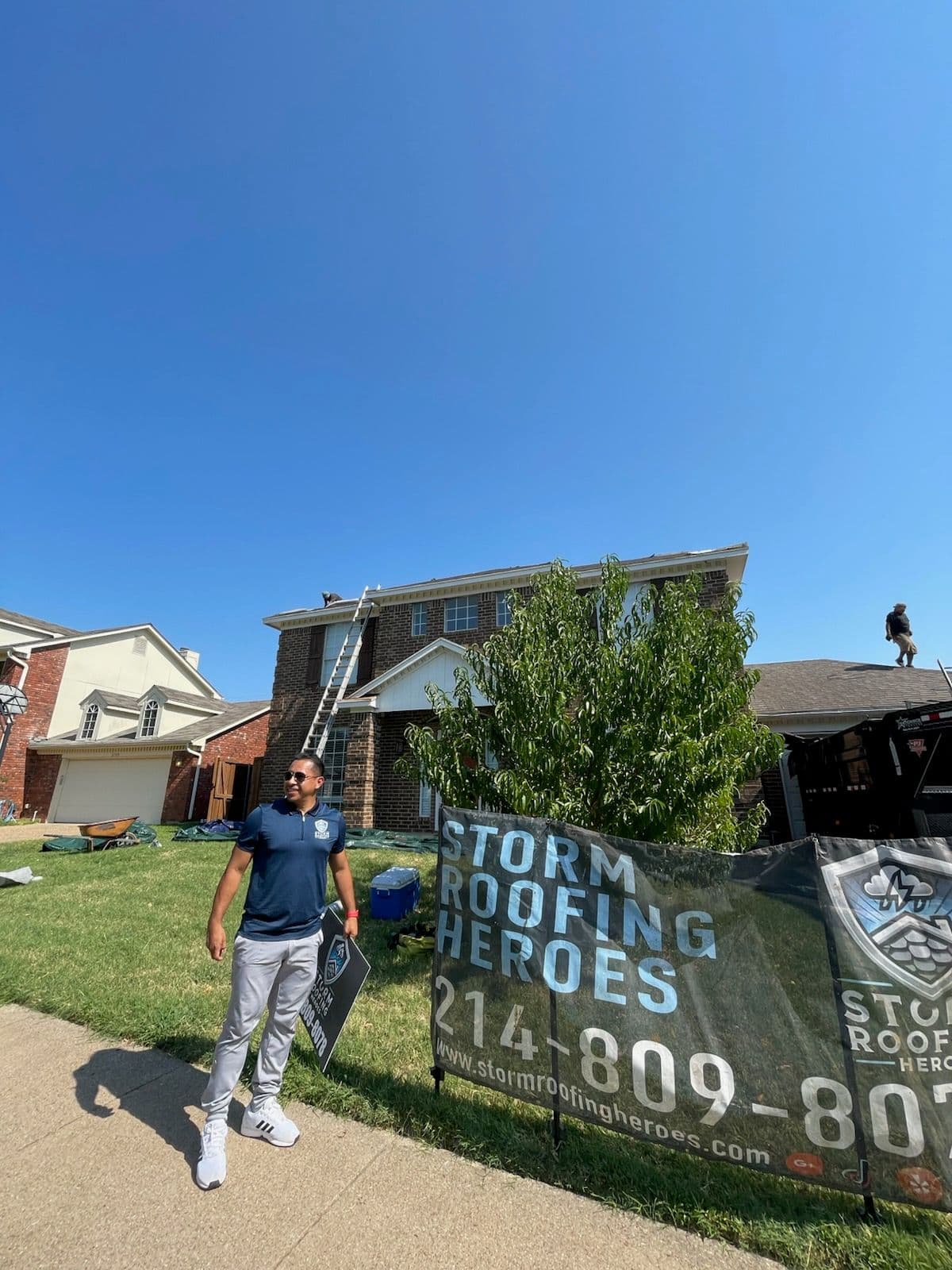 Celebrating Joseli's First Roofing Triumph in Arlington image